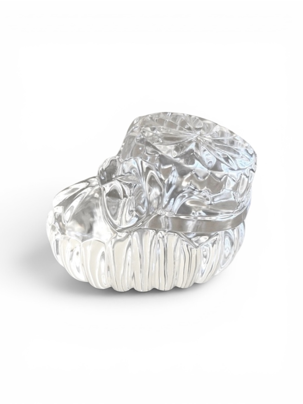 Jonal Crystal Baby Bootie Paperweight Made in Germany